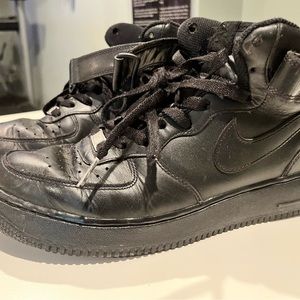 Nike, All Black Air Force One, Size 9 Men, $30